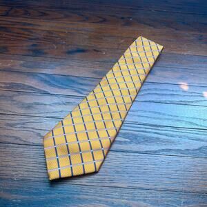 Vintage 90s Giorgio Armani 100% Silk Neck Tie Textured Orange HAND MADE